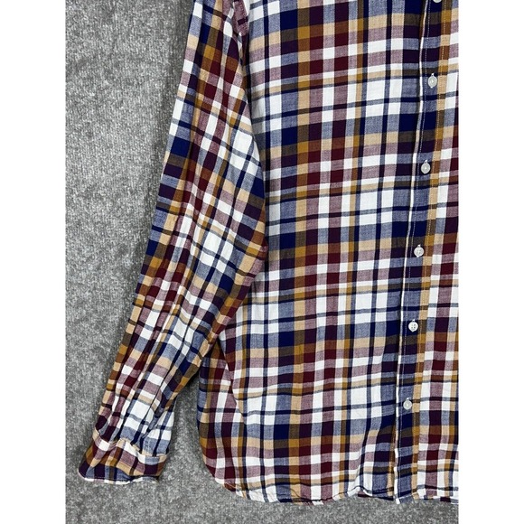 Old Navy Slim Fit Long Sleeve Plaid Flannel Button Down Shirt Mens Size XXL - Picture 9 of 15